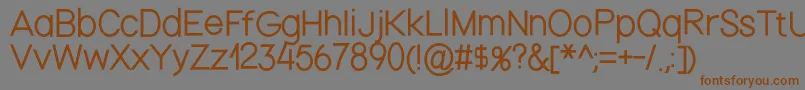 Nordicathin Font – Brown Fonts on Gray Background