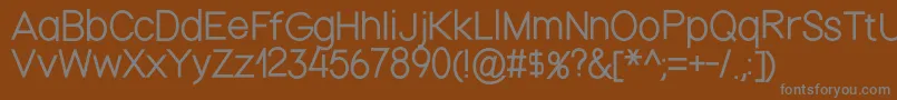 Nordicathin Font – Gray Fonts on Brown Background