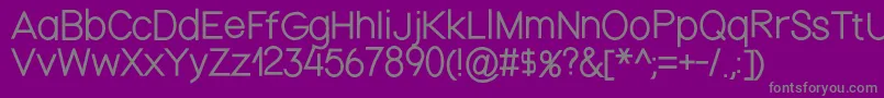 Nordicathin Font – Gray Fonts on Purple Background