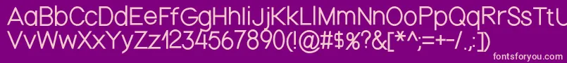 Nordicathin Font – Pink Fonts on Purple Background