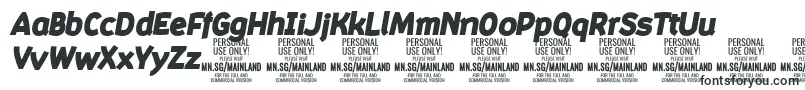 MainlandBlackItalic PERSONAL-fontti – Suositut fontit