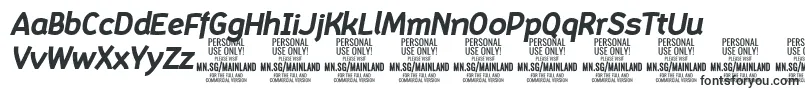 MainlandBoldItalic PERSONAL-fontti – Fontit Instagramille