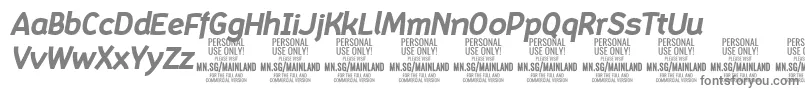 MainlandBoldItalic PERSONAL Font – Gray Fonts