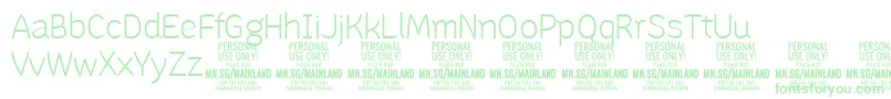 MainlandLight PERSONAL Font – Green Fonts