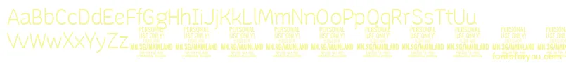 MainlandLight PERSONAL Font – Yellow Fonts