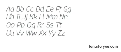 MainlandLightItalic PERSONAL-fontti