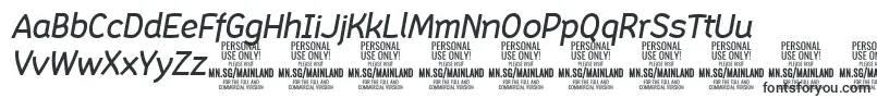 フォントMainlandMediumItalic PERSONAL – Adobe After Effects用のフォント