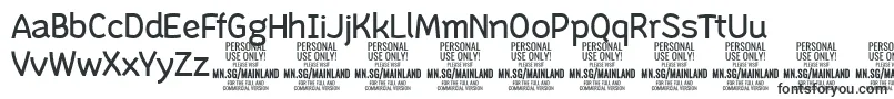 MainlandRegular PERSONAL-fontti – Fontit Adobelle