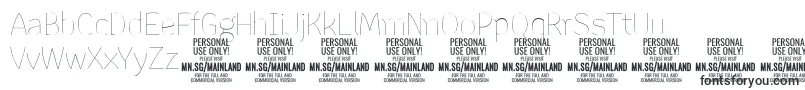 Шрифт MainlandThin PERSONAL – фирменные шрифты