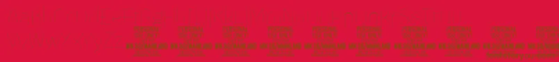 MainlandThin PERSONAL Font – Brown Fonts on Red Background