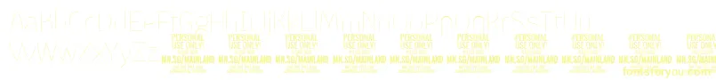 MainlandThin PERSONAL Font – Yellow Fonts