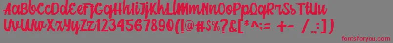 Подробнее о шрифте Mainstream Script Шрифт Mainstream Script – красные шрифты на сером фоне