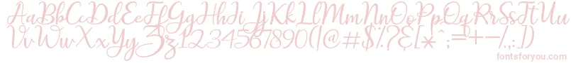 maitlyn script2 Font – Pink Fonts on White Background