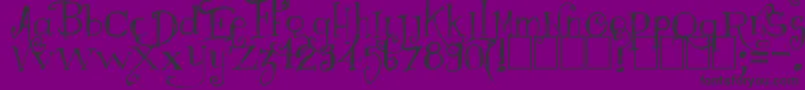 Weitere Informationen zur Majestrick-Schriftart Majestrick-Schriftart – Schwarze Schriften auf violettem Hintergrund