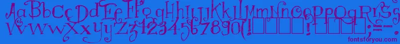 More about Majestrick Font Majestrick Font – Purple Fonts on Blue Background