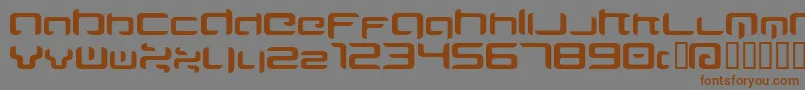 MAJIRG   Font – Brown Fonts on Gray Background