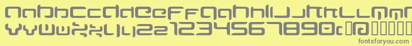 MAJIRG   Font – Gray Fonts on Yellow Background