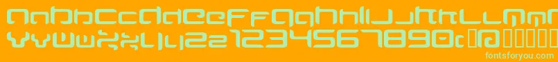 More about MAJIRG Font MAJIRG Font – Green Fonts on Orange Background