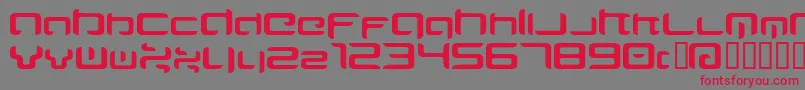 MAJIRG   Font – Red Fonts on Gray Background