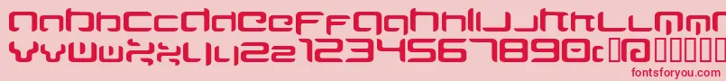 MAJIRG   Font – Red Fonts on Pink Background