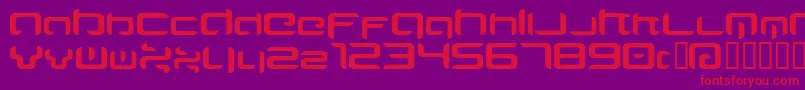 MAJIRG   Font – Red Fonts on Purple Background