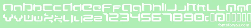 MAJIRG   Font – White Fonts on Green Background