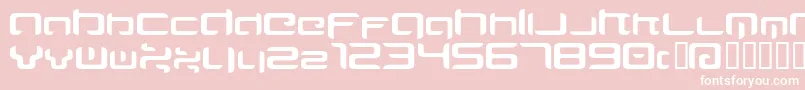 MAJIRG   Font – White Fonts on Pink Background