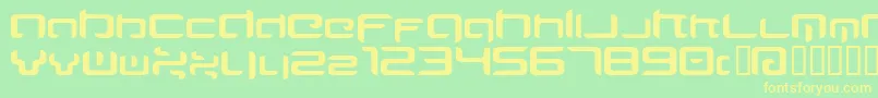 MAJIRG   Font – Yellow Fonts on Green Background