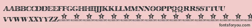 MAJOR     Font – Black Fonts on Pink Background