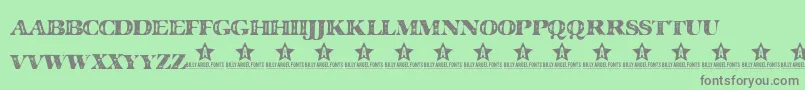 MAJOR     Font – Gray Fonts on Green Background