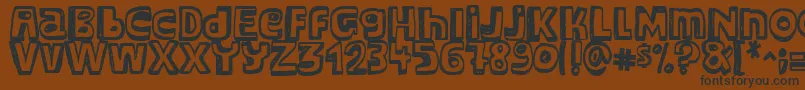 Major Snopes Font – Black Fonts on Brown Background
