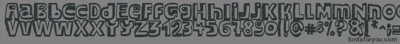 Major Snopes Font – Black Fonts on Gray Background