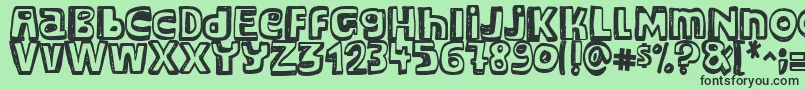 Major Snopes Font – Black Fonts on Green Background