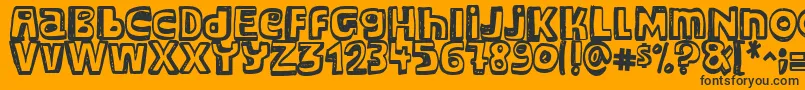 Major Snopes Font – Black Fonts on Orange Background