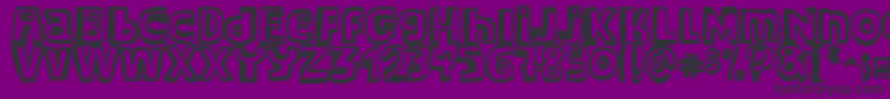 Major Snopes Font – Black Fonts on Purple Background