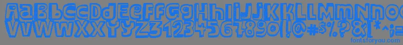 Major Snopes Font – Blue Fonts on Gray Background