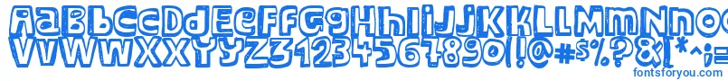Major Snopes Font – Blue Fonts on White Background