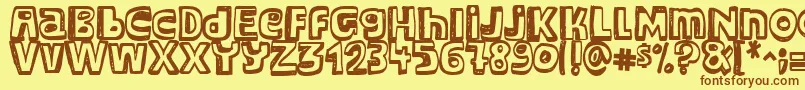 More about Major Snopes Font Major Snopes Font – Brown Fonts on Yellow Background