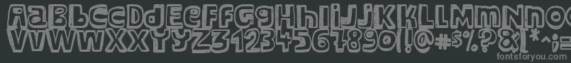 Major Snopes Font – Gray Fonts on Black Background