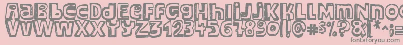 Major Snopes Font – Gray Fonts on Pink Background