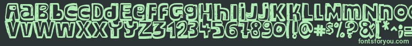 Major Snopes Font – Green Fonts on Black Background