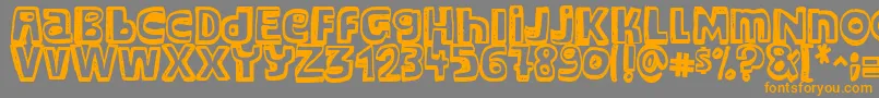 Major Snopes Font – Orange Fonts on Gray Background