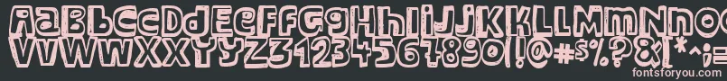 Major Snopes Font – Pink Fonts on Black Background