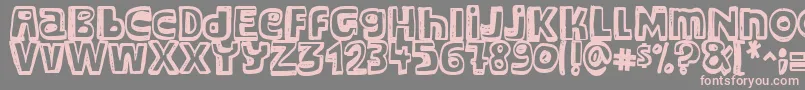 Major Snopes Font – Pink Fonts on Gray Background