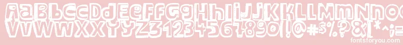 Major Snopes Font – White Fonts on Pink Background