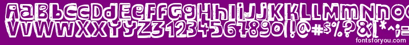 Major Snopes Font – White Fonts on Purple Background