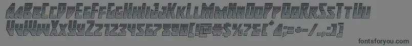 majorforcechromeital Font – Black Fonts on Gray Background
