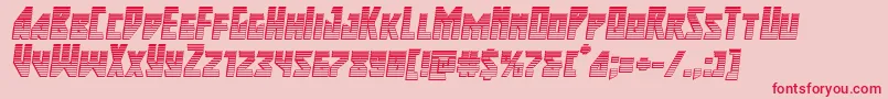 Fonte majorforcechromeital – fontes vermelhas em um fundo rosa