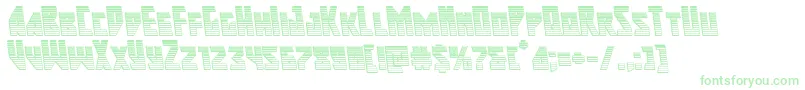 majorforcechromeleft Font – Green Fonts on White Background