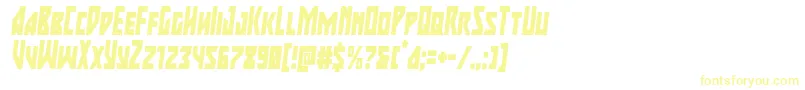 majorforcecondital-Schriftart – Gelbe Schriften